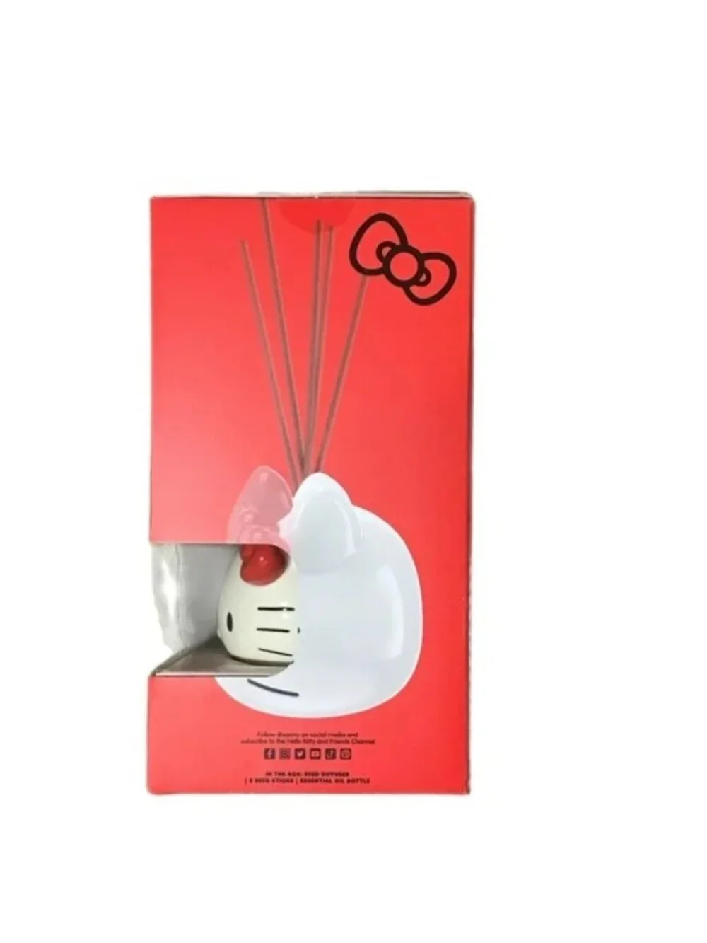 Hello Kitty by Sanrio Ceramic Reed Diffuser Set Red Brand New in Box